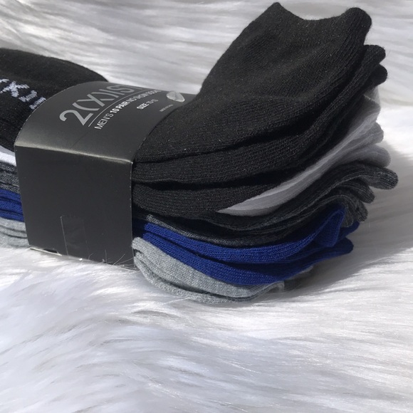 2 (X) IST MENŚ 10 PAIR NO SHOW SOCKS SIZE 10-13 - Picture 5 of 10